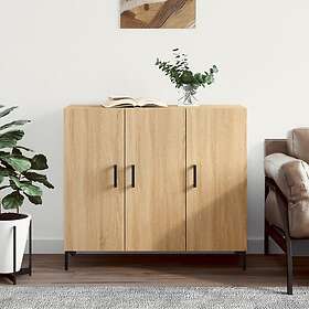 vidaXL Skänk sonoma-ek 90x34x80 cm konstruerat trä 828111