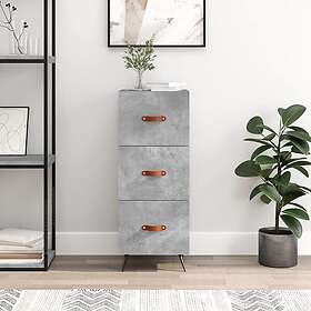 vidaXL Skåp betonggrå 34,5x34x90 cm konstruerat trä 828576