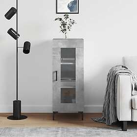 vidaXL Skåp betonggrå 34.5x34x90 cm konstruerat trä 828800