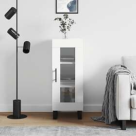 vidaXL Skap Hvit Høyglans 34.5x34x90 cm Konstruert Tre