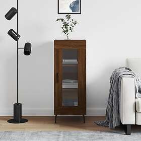 vidaXL Skänk brun ek 34,5x34x90 cm konstruerat trä 828819