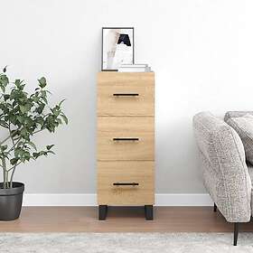 vidaXL Skänk sonoma-ek 34.5x34x90 cm konstruerat trä 828631