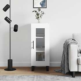 vidaXL Skänk vit 34,5x34x90 cm konstruerat trä 828820