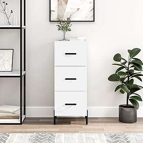 vidaXL Skänk vit 34.5x34x90 cm konstruerat trä 828612