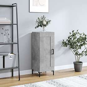 vidaXL Skåp betonggrå 34,5x34x90 cm konstruerat trä 830448