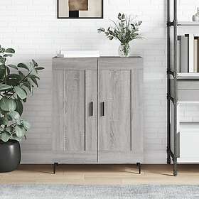 vidaXL Skänk grå sonoma 69.5x34x90 cm konstruerat trä 830218