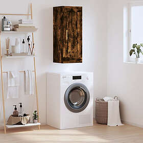 vidaXL Veggskap Røkt Eik 34.5x34x90cm Konstruert Tre