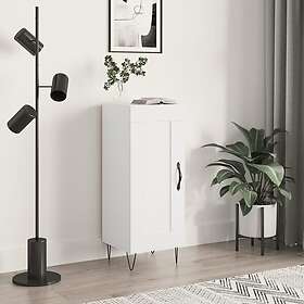 vidaXL Skänk vit 34,5x34x90 cm konstruerat trä 830436