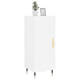 vidaXL Skänk vit 34.5x34x90 cm konstruerat trä 830420