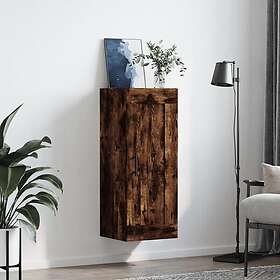 vidaXL Väggskåp rökfärgat ek 34.5x34x90 cm konstruerat trä 830505
