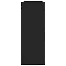 vidaXL Väggskåp Svart 69.5x34x90 cm Konstruerat trä 830397