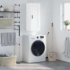 vidaXL Väggskåp vit 34.5x34x90 cm konstruerat trä 830516