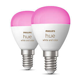 Philips Hue Luster 5,1W E14 470 P45 2X 2P au meilleur prix - Comparez les  offres de Ampoules et tubes sur leDénicheur