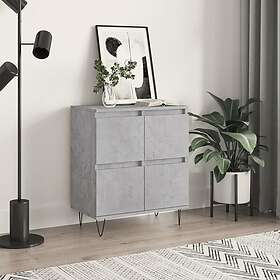 vidaXL Byrå betonggrå 60x35x70 cm konstruerat trä 831216