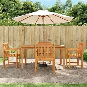 vidaXL Matgrupp för trädgården 5 delar massivt akaciaträ 3206277