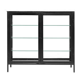 Nordal Mondo Buffet Black W/Glass Back 200x290cm