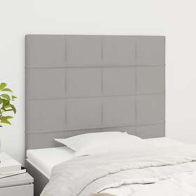 vidaXL Huvudgavlar 2 st ljusgrå 100x5x78/88 cm tyg 3116322