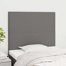 vidaXL Huvudgavlar 2 st mörkgrå 100x5x78/88 cm tyg 3116043