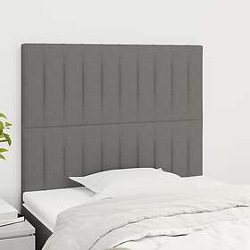 vidaXL Huvudgavlar 2 st mörkgrå 90x5x78/88 cm tyg 3116553
