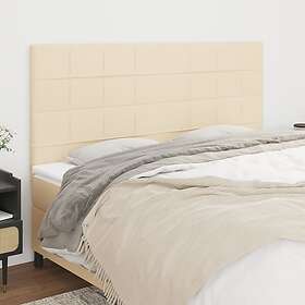vidaXL Huvudgavlar 4 st gräddvit 100 x 5 78/88 cm tyg 3116359