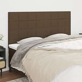 vidaXL Huvudgavlar 4 st mörkbrun 90x5x78/88 cm tyg 3116349