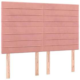 vidaXL Huvudgavlar 4 st rosa 72x5x78/88 cm sammet 3116525