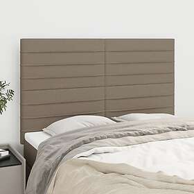 vidaXL Huvudgavlar 4 st taupe 72x5x78/88 cm tyg 3116474