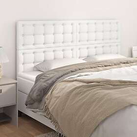 vidaXL Huvudgavlar 4 st vit 90x5x78/88 cm konstläder 3116435