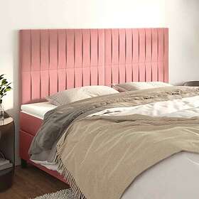vidaXL Huvudgavlar 4 st rosa 90x5x78/88 cm sammet 3116635
