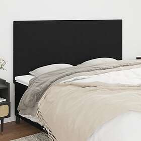 vidaXL Sengegavl 4 st svart 80x5x78/88 cm tyg 3116060