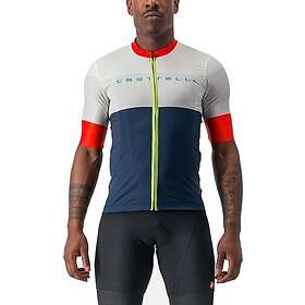 Castelli Sezione Short Sleeve Jersey Vit,Blå 2XL Man