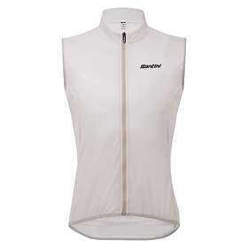 Santini Nebula Gilet With Back Pockets Vit L Homme