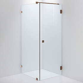 INR Duschhörn Arc 13 Duschvägg ARC Original,Clear, Brushed Bronze,Dörr 900(A), 1