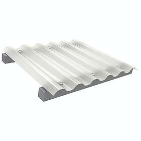 Halle Plasttak Polar Gåbar Komplett Tak Opal Polar-Gåbar tak, 10 skivor L= 4,5 m opal TZPG10F