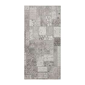 KM Carpets Tryckmatta Patchwork Silver 80*300 36607