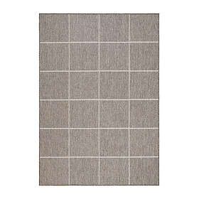 KM Carpets Flatvävd Madrid Square Mörklinne 133*190 29104