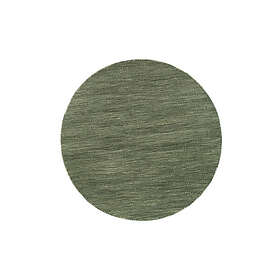 KM Carpets Ullmatta Birka Rund Sammetsgrön 300 41243