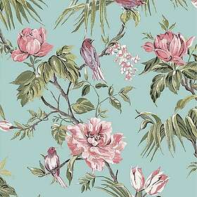 Next Tapet Birds & Blooms Duck Egg 118254