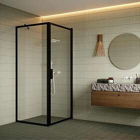 Hietakari Duschhörn Bläk 755 New York Fast Vägg och Vändbar Dörr B55-91-D5