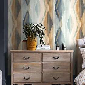 Next Tapet Abstract Ikat Orange 118316