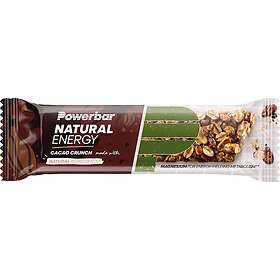 PowerBar Natural Energy 40g 18 Units Cacao Crunch Energy Bars Box Guld