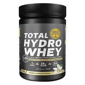 Gold Nutrition Total Hydro Whey 900g Vanilla Protein Powder Guld