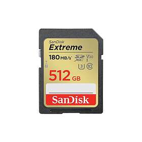 SanDisk Extreme Flash-minneskort 512 GB Video SDXC Class UHS-I V30 U3 CLASS10