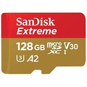 SanDisk Extreme microSDXC 128GB+SD 190MB/s SDSQXAA-128G-GN6MA