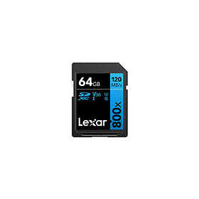 Lexar Professional 800x SDXC UHS-I SD-kort (64GB)