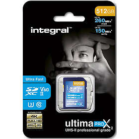 Integral Memory UHS-II 512Go V60 SD-kort upp till 260 MB läshastighet och 150 MB
