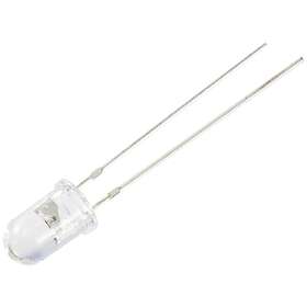 Orange TRU COMPONENTS LED hållmonterad Rund 5 mm 3000 mcd 30 ° 8 mA 3 V, 13 V