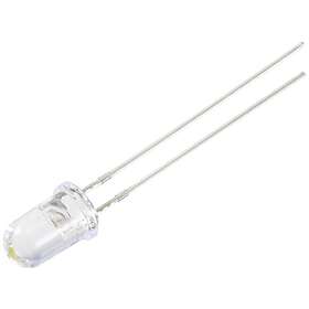 Orange TRU COMPONENTS LED hållmonterad Rund 5 mm 25000 mcd 15 ° 30 mA 2.1 V