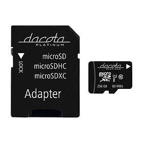 Dacota PLATINUM MICRO-SDHC 256 GB C10 80 MB MED ADAPTER