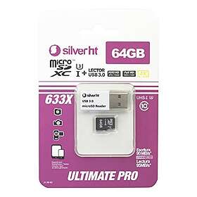 Silver HT 15238 Micro SDXC UHS-I 600X 64GB